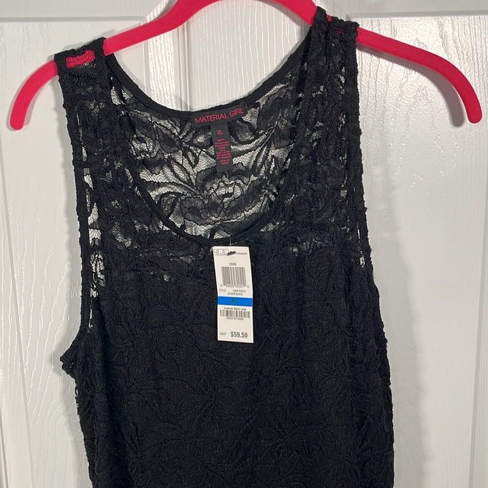 Material Girl Black Lace Dress - Picture 2 of 6